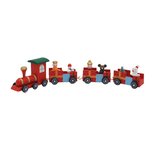 Wooden Mini Christmas Toy Train