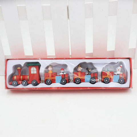 Wooden Mini Christmas Toy Train